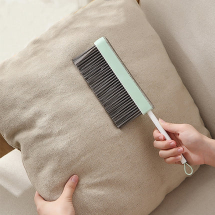 2 PCS Retractable Soft Fur Bed Brush Sofa Dusting Brush Roller Sticking Device(Gray)-garmade.com