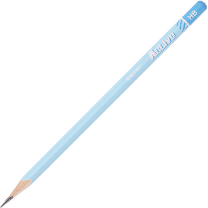 Deli S928 50 PCS/Barrel HB Pencil Students Round Writing Pencil(Blue)-garmade.com