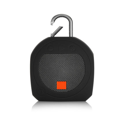 Silicone Bluetooth Speaker Protective Cover Anti-Fall Storage Cover for JBL Clip 3(Black)-garmade.com