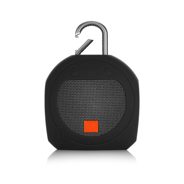 Silicone Bluetooth Speaker Protective Cover Anti-Fall Storage Cover for JBL Clip 3(Black)-garmade.com