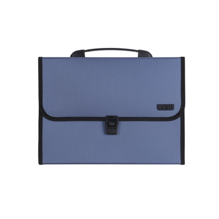 Deli 5556 13-Grid A4 Folder Business Document Business Package Meeting Package(Blue)-garmade.com