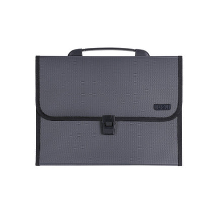 Deli 5556 13-Grid A4 Folder Business Document Business Package Meeting Package(Gray)-garmade.com