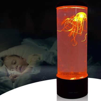 Cylindrical LED Simulation Jellyfish Light USB Powered Colorful Jellyfish Atmosphere Light-garmade.com