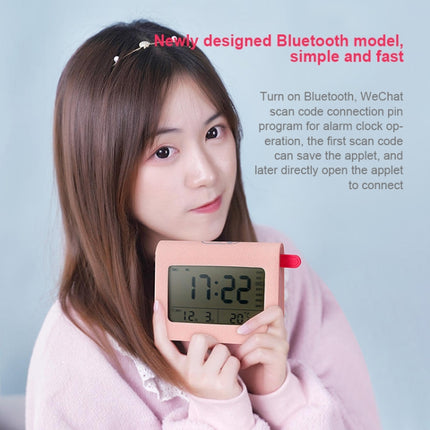 ZKLiLi Lazy Snooze Applet Alarm Clock Bedside Bluetooth Multifunctional Silent Digital Alarm Clock(Gray)-garmade.com