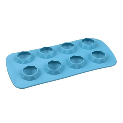 2 PCS Creative Silicone Ice Tray Mold 8 Continuous Mould Home-Made DIY Ice Tray Box, Style: Brick (Blue)-garmade.com