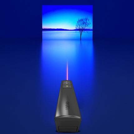 Deli 2.4GHz Laser Page Turning Pen Rechargeable Speech Projector Pen, Model: 2802PL (Black)-garmade.com