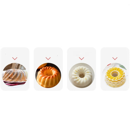 10 PCS Creative DIY Silicone Cake Cup Muffin Cup Baking Mold,Style: Flower-shaped (Candy Color)-garmade.com