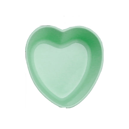 10 PCS Creative DIY Silicone Cake Cup Muffin Cup Baking Mold,Style: Heart-shaped (Macron Green)-garmade.com