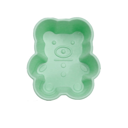 10 PCS Creative DIY Silicone Cake Cup Muffin Cup Baking Mold,Style: Bear (Macron Cyan)-garmade.com