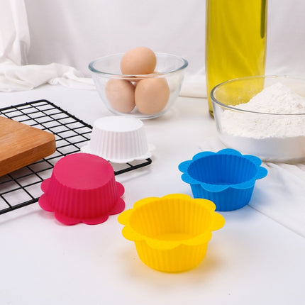 20 PCS DIY Baking Mold Macaron Lace Shape Silicone Cake Cup Pudding Egg Tart Muffin Cup Mold,Random Color Delivery-garmade.com