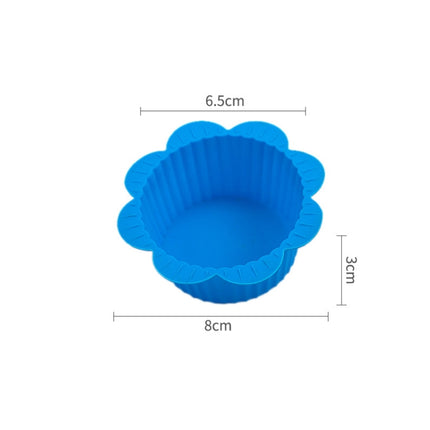 20 PCS DIY Baking Mold Macaron Lace Shape Silicone Cake Cup Pudding Egg Tart Muffin Cup Mold,Random Color Delivery-garmade.com