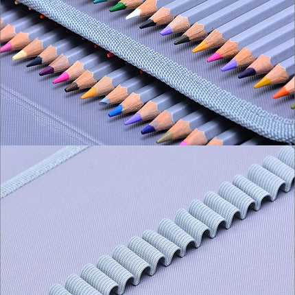 Solid Color Large Capacity 150 Hole Square PU Pencil Case(Purple)-garmade.com