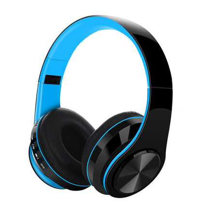 FG-69 Bluetooth Wireless Headset Subwoofer Mobile Computer Headset(Blue)-garmade.com