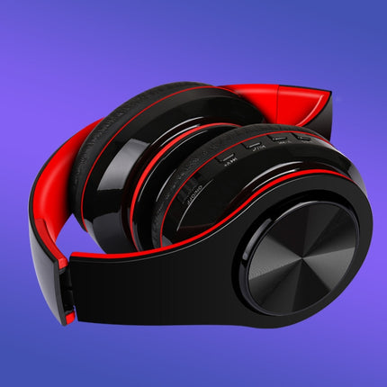 FG-69 Bluetooth Wireless Headset Subwoofer Mobile Computer Headset(Red)-garmade.com