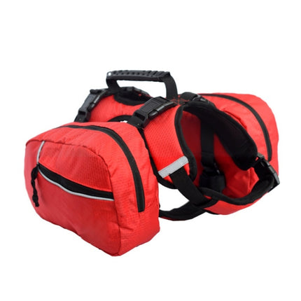 Pet Chest Backpack Multifunctional Outdoor Detachable Backpack For Dogs with Leash, Specification: S(Red)-garmade.com