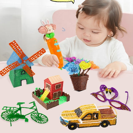 Stereo Painting Graffiti Low Temperature Wireless 3D Printing Pen For Children Colorful Box-garmade.com