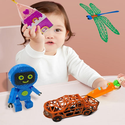 Stereo Painting Graffiti Low Temperature Wireless 3D Printing Pen For Children Colorful Box-garmade.com