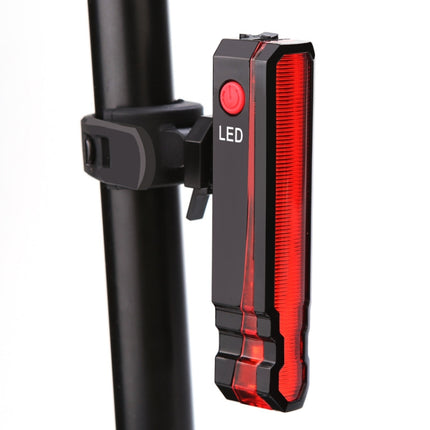 LD51 USB Rechargeable Bicycle Laser Tail Light Night Riding LED Warning Light Outdoor Riding Equipment(Red Light)-garmade.com