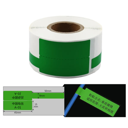Printing Paper Cable Label For NIIMBOT B50 Labeling Machine(03F-Green)-garmade.com