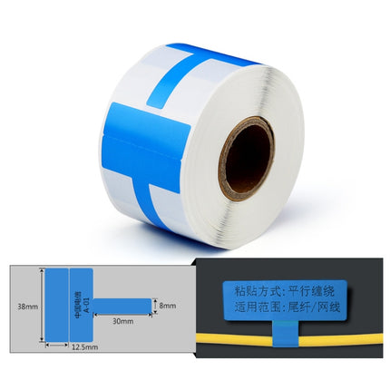 Printing Paper Cable Label For NIIMBOT B50 Labeling Machine(02T-Blue)-garmade.com