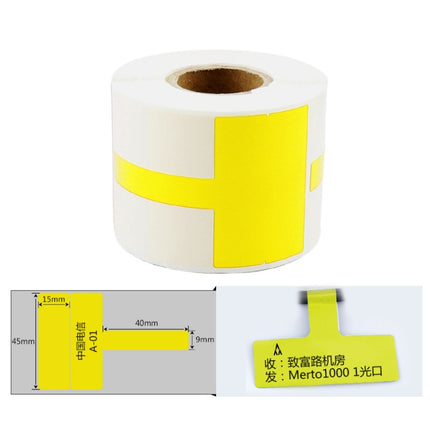 Printing Paper Cable Label For NIIMBOT B50 Labeling Machine(03T-Yellow)-garmade.com