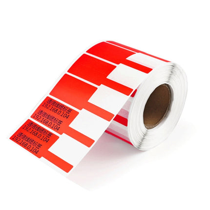 Printing Paper Cable Label For NIIMBOT B50 Labeling Machine(03T-Red)-garmade.com