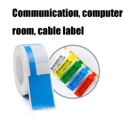 Communication Room Switch Mobile Telecommunications Network Cable Label Paper For NIIMBOT D11/D61 Printers(Red)-garmade.com