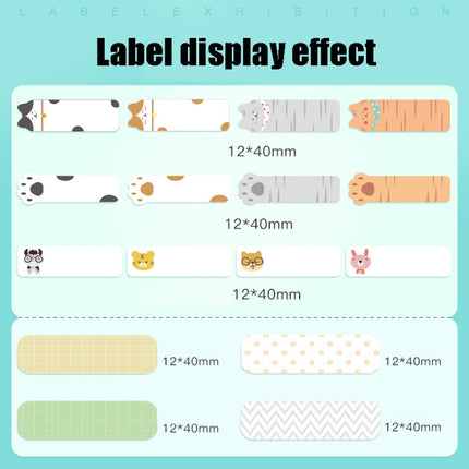 Thermal Label Paper Cosmetic Sticker Bottled Name Sticker For NIIMBOT D11 Printer, Size: Snow Blue-garmade.com