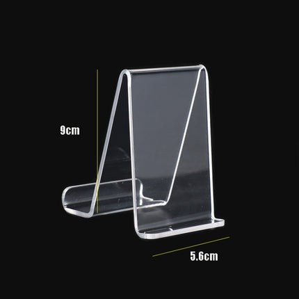 QH-018 10 PCS Acrylic Transparent Mobile Phone Display Stand(Transparent)-garmade.com