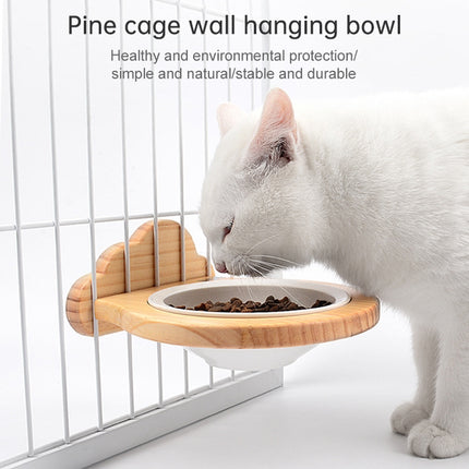 Pets Freely Adjustable Hanging Cage Bowl, Specification: Porcelain Bowl Bear Head-garmade.com