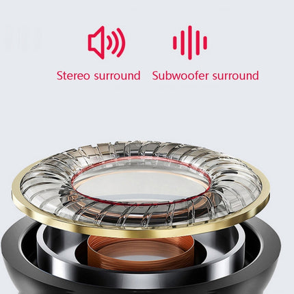 FG-66 Subwoofer Wireless Bluetooth Headset Support TF Card & FM Radio(Golden)-garmade.com