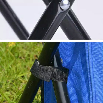 Multifunctional Folding Stool Portable Ice Pack Stool Lightweight Outdoor Stool(Black)-garmade.com