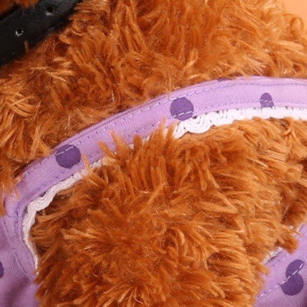 Menstrual Physiological Pants For Pet Dog Polka Dot Skirt And Bib Physiological Pants, Size: XXL(Purple)-garmade.com