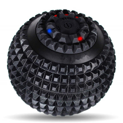 Yoga Ball Electric Massage Ball Handheld Silicone Ball Black (Black Ring)-garmade.com