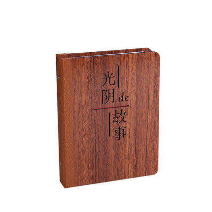 3 PCS 6-Inch 32 Sheets Wooden DIY Photo Album Creative Gift( I love You)-garmade.com