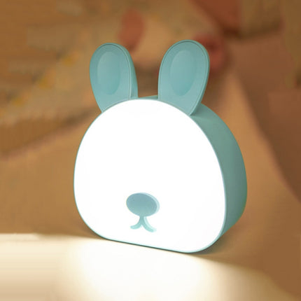 Cute Rabbit Night Light USB Charging Bedroom Bedside Sleeping Eye Protection Lamp(Blue )-garmade.com