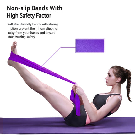3 In 1 TPE Yoga Stretch Sheet Fitness Elastic Band Resistance Band Strength Training Stretch Band Set-garmade.com
