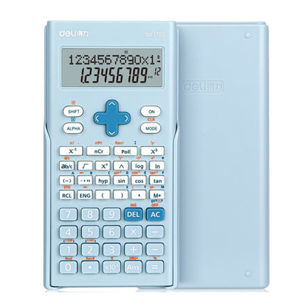 Deli 1700 Scientific Calculator Portable And Cute Student Calculator(Blue)-garmade.com