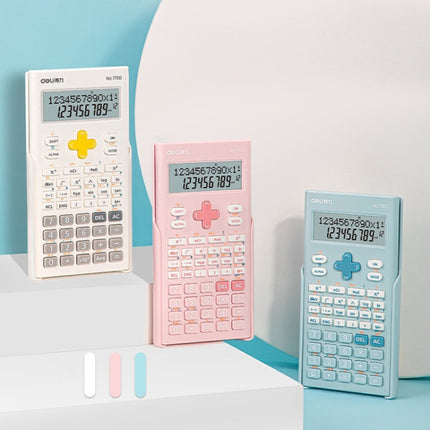 Deli 1700 Scientific Calculator Portable And Cute Student Calculator(Pink)-garmade.com