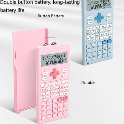 Deli 1700 Scientific Calculator Portable And Cute Student Calculator(Blue)-garmade.com