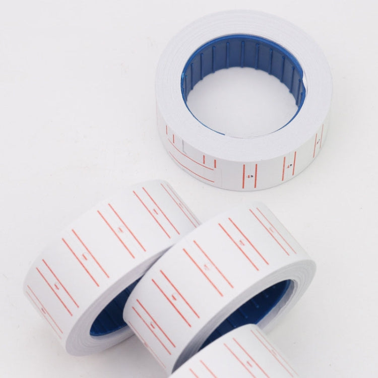 A400 3 PCS Color Coding Paper Supermarket Price Label Paper(Double Red line)-garmade.com