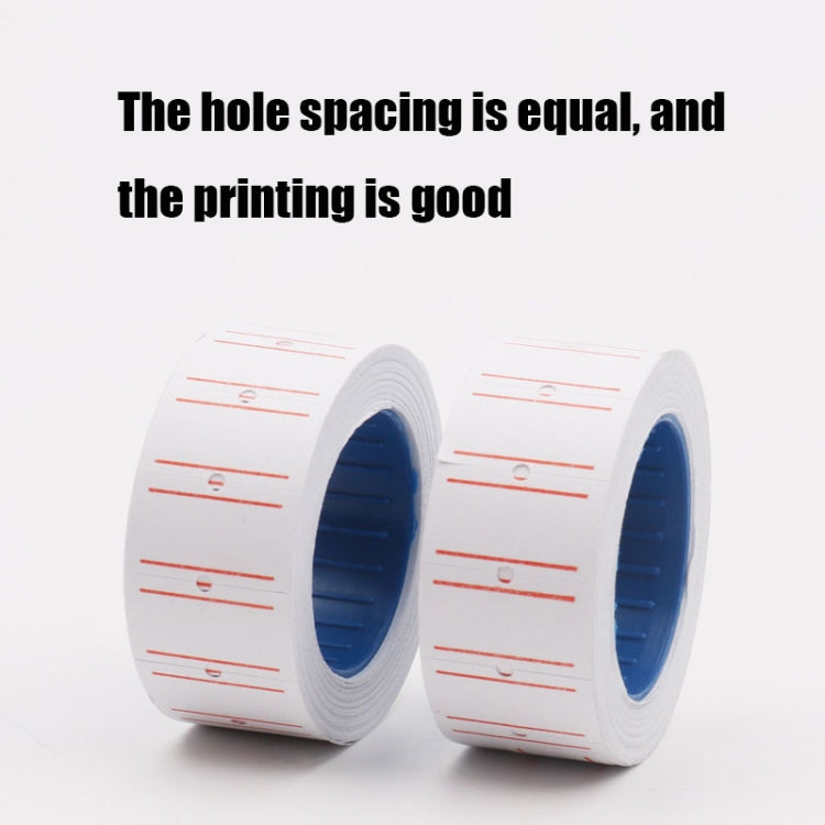 A400 3 PCS Color Coding Paper Supermarket Price Label Paper(Double Red line)-garmade.com