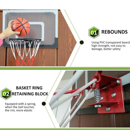 Children Basketball Stand Transparent Wall-Mounted Basketball Board-garmade.com