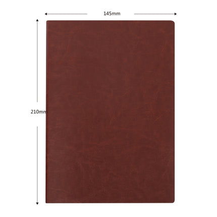 2 PCS Imitation Leather Business Notebook Retro Notebook, Cover color: Brown, Specification: A5-garmade.com