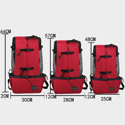 Ventilated And Breathable Washable Pet Portable Backpack, Size: M(Red)-garmade.com