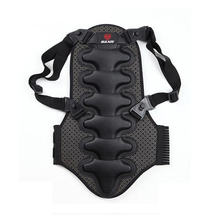 SULAITE Ski Thickening Outdoor Sports Spine Protection Detachable Fits The Human Body Thickening Protective Gear, Specification: S(Black)-garmade.com
