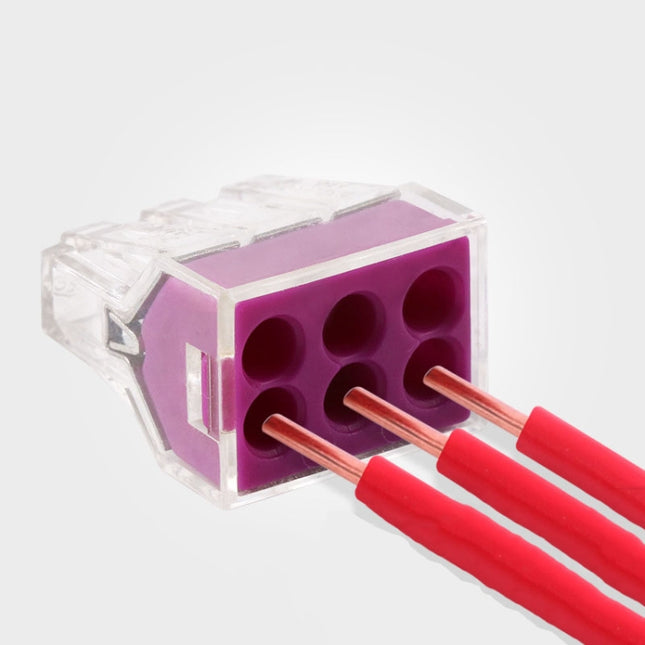 10 PCS VSELE 106A Wire Quick Connector Block Parallel Plug-In Terminal-garmade.com