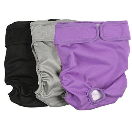 Pet Physiological Pants Pet Waterproof Panties, Size: S(Purple)-garmade.com