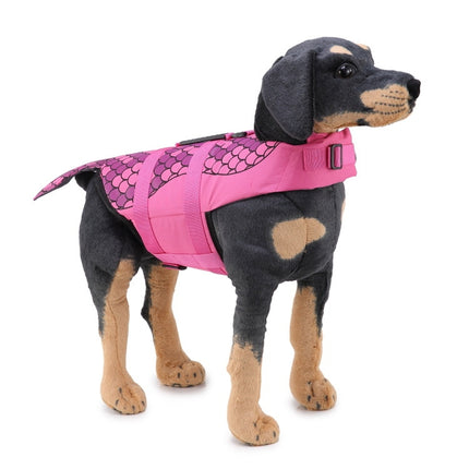 Dog Supplies Pet Swimwear Life Jackets, Size: S(JSY04 Rose Red)-garmade.com