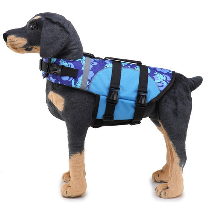 Dog Supplies Pet Swimwear Life Jackets, Size: M(JSY05 Blue)-garmade.com